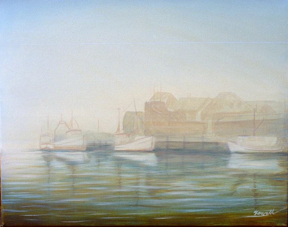 Hafen im Morgenlicht - Eckhard Kowalke