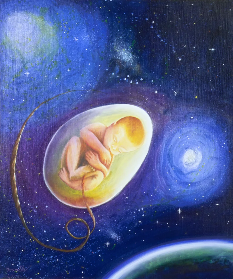 Figur im kosmischen Raum - Eckhard Kowalke