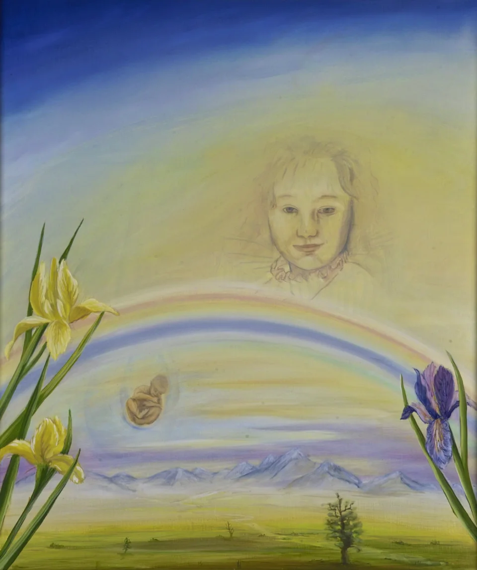 Figur und Regenbogen - Eckhard Kowalke