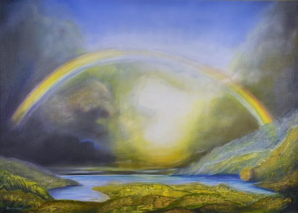 Bogen über einer Landschaft - Eckhard Kowalke