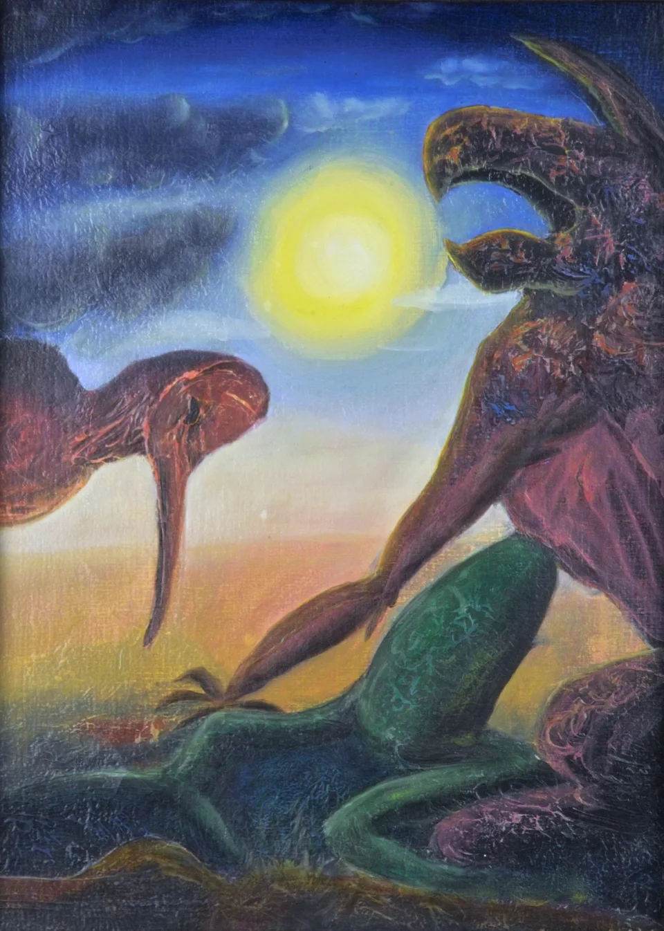 Figuren unter einem Himmelskörper - Eckhard Kowalke