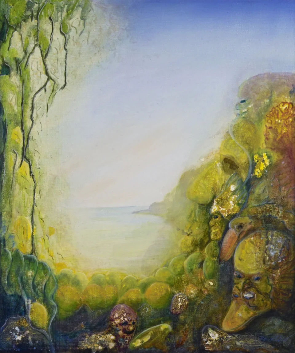 Landschaft mit Figur - Eckhard Kowalke
