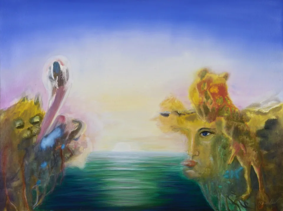 Gesicht in einer Landschaft - Eckhard Kowalke
