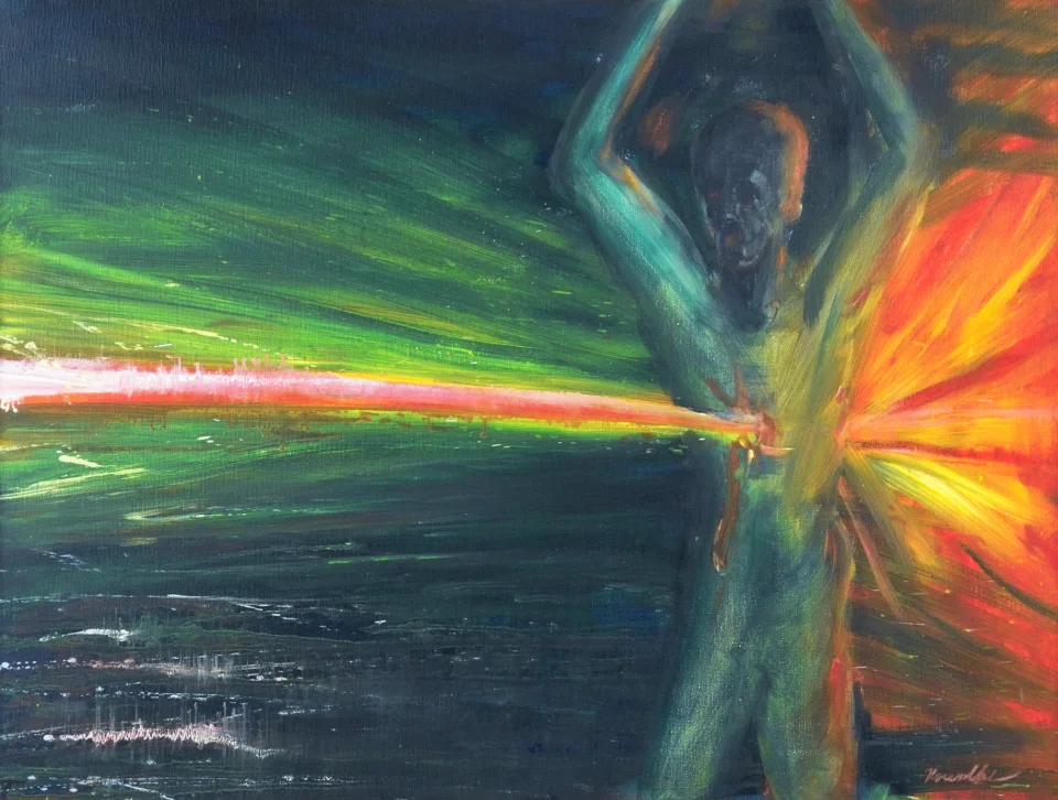 Figur und Lichtstrahl - Eckhard Kowalke