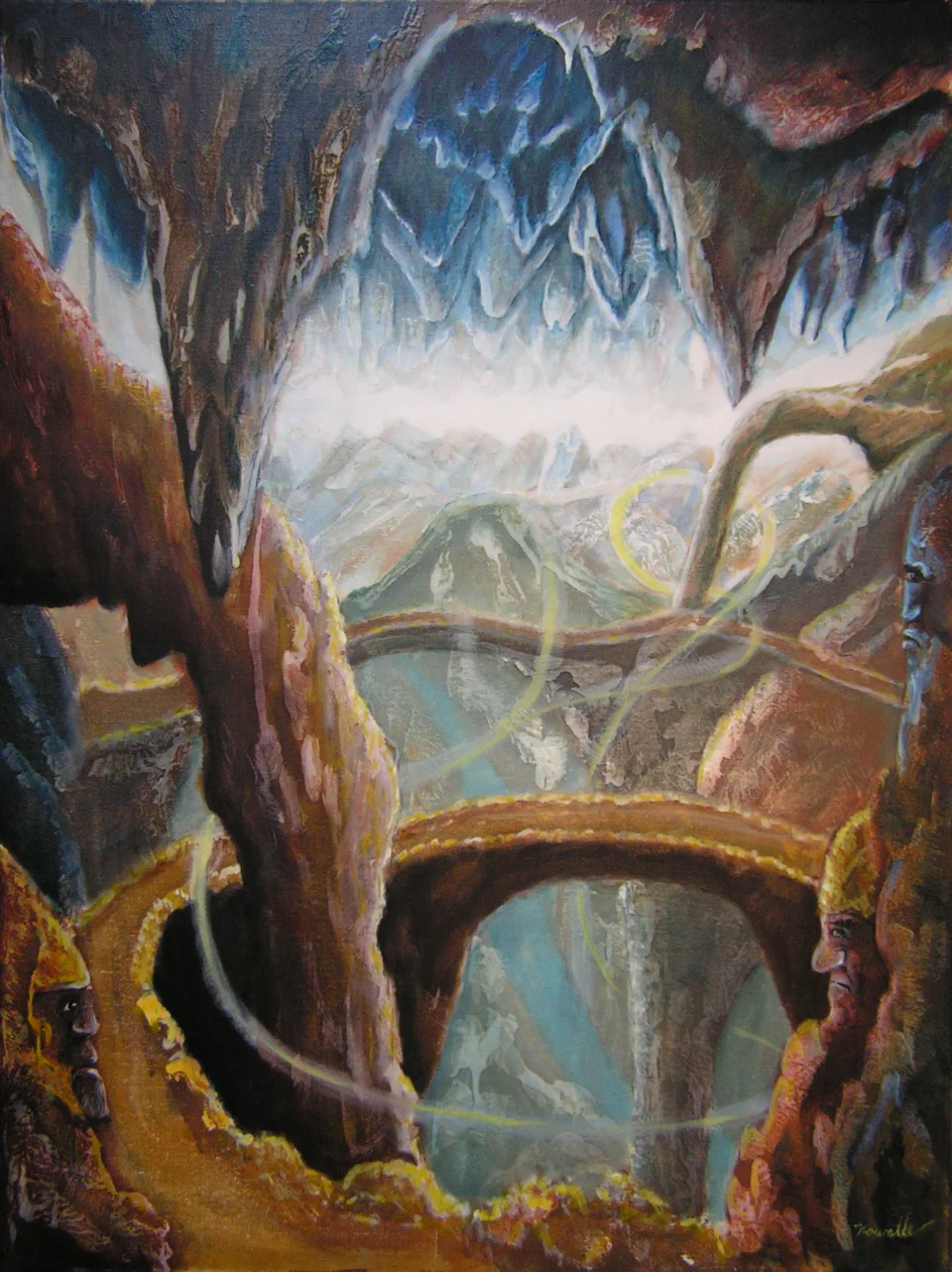 Landschaft mit Brücke - Eckhard Kowalke