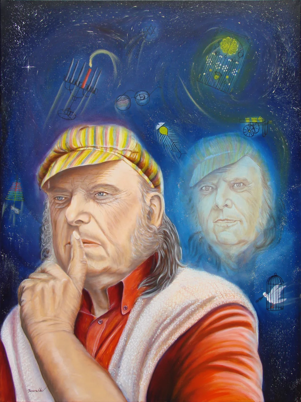 Porträt vor Sternen - Eckhard Kowalke