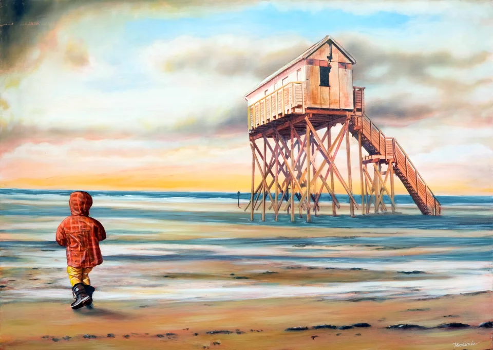 Kind am Strand - Eckhard Kowalke