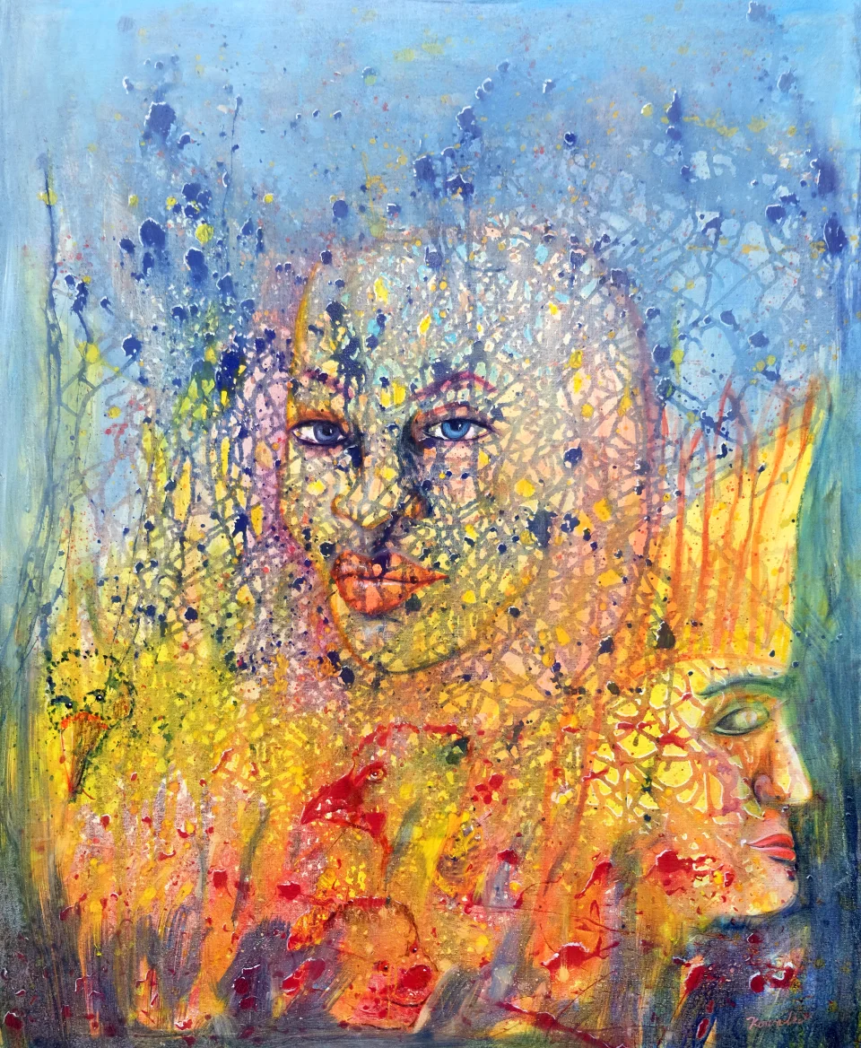 Porträt in Farbfeldern - Eckhard Kowalke