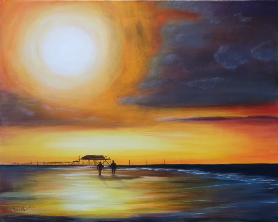 Sonne über dem Meer - Eckhard Kowalke
