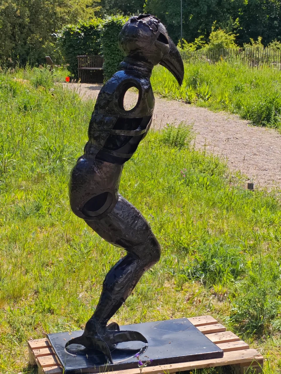 Hugo · Vogelmensch aus geschmiedetem Stahl - Eckhard Kowalke