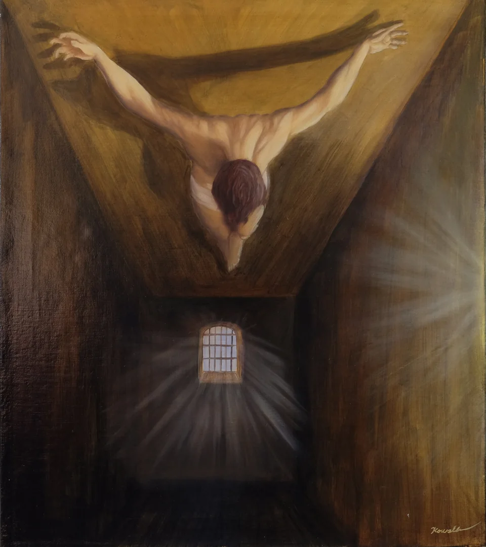 Figur am Kreuz - Eckhard Kowalke