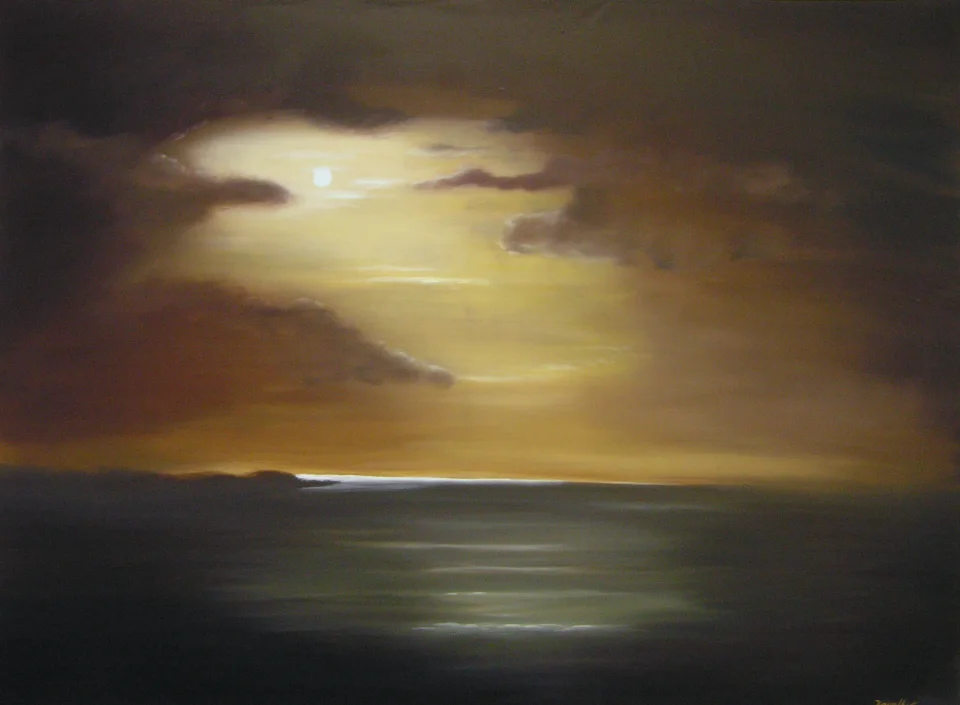 Mond über dem Meer - Eckhard Kowalke