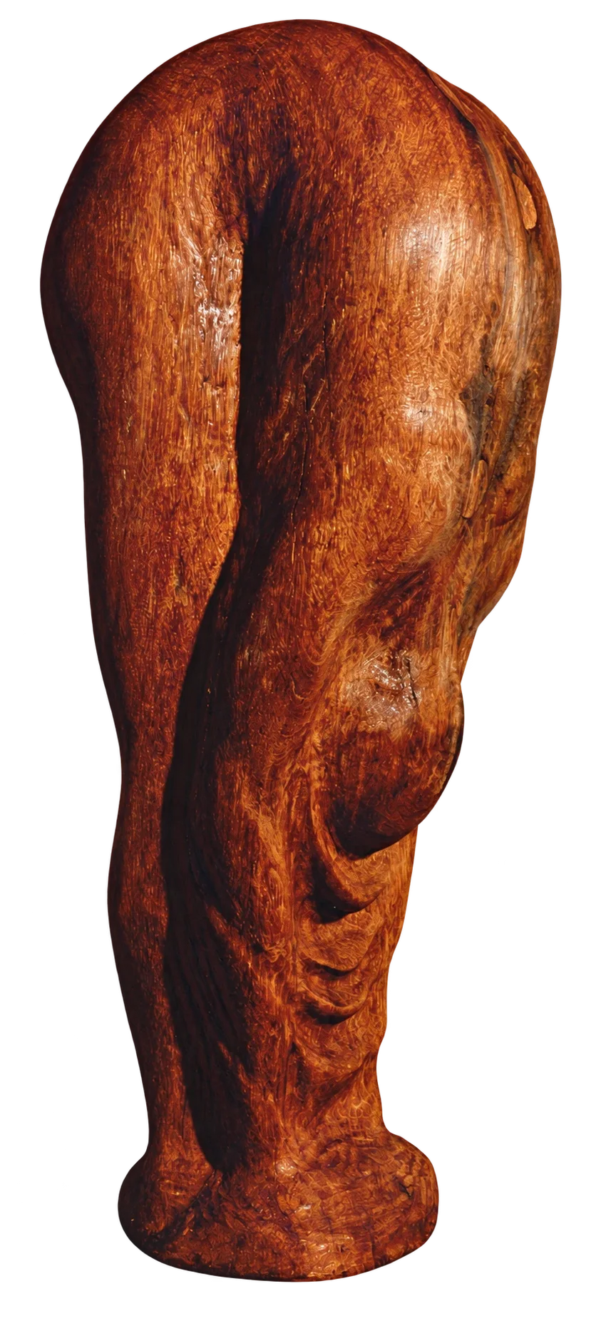 Sich beugende Holzskulptur - Eckhard Kowalke
