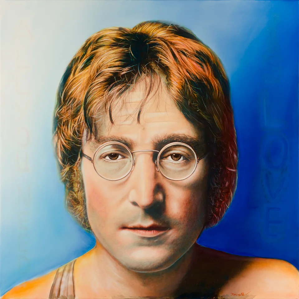 Porträt des Musikers John Lennon - Eckhard Kowalke